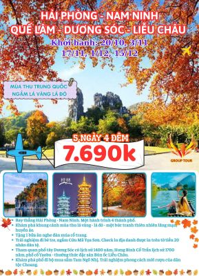 HẢI PHÒNG- NAM NINH- QUẾ LÂM- DƯƠNG SÓC- LIỄU CHÂU