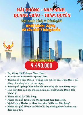 Hải Phòng – Nam Ninh – Quảng Châu – Thâm Quyến
