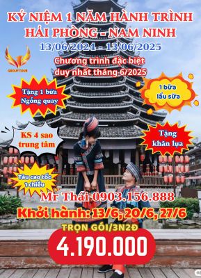 HẢI PHÒNG – ĐÔNG HƯNG – THÁI BÌNH CỔ TRẤN – NAM NINH